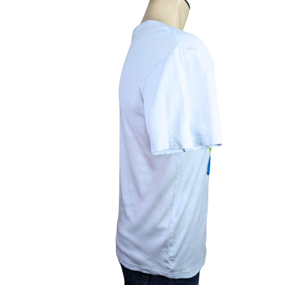 Pyscho Bunny Light Blue Crew Neck Short Sleeve Cotton T-shirt  - Medium - Picture 4 of 12